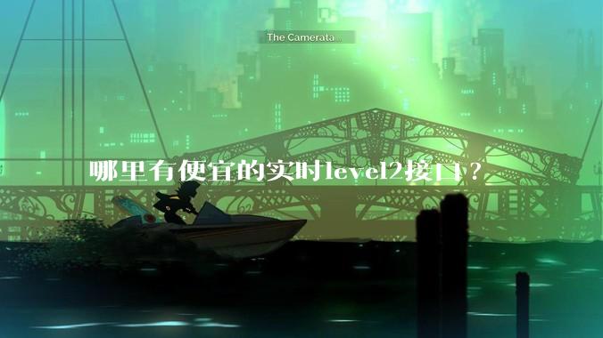 哪里有便宜的实时level2接口?